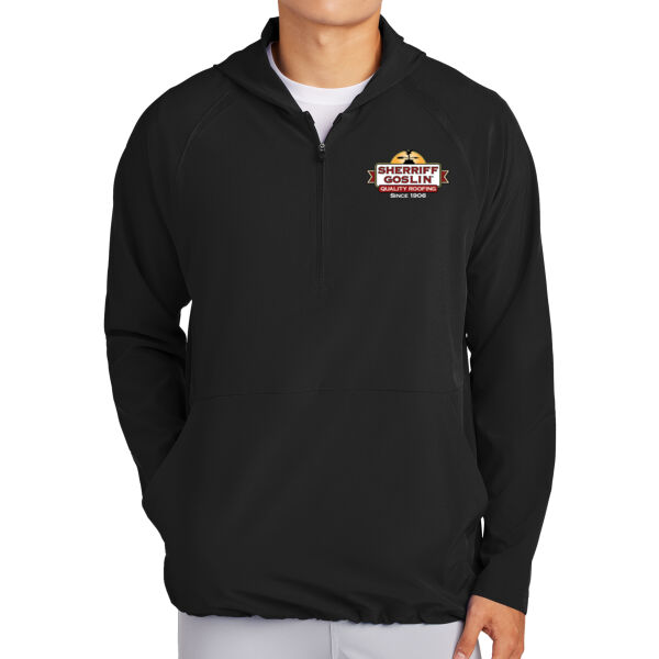 Sport-Tek® Repeat 1/2-Zip Long Sleeve Hooded Jacket Thumbnail